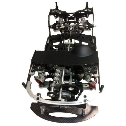 Black FIJON FJ9 1/10 Front Engine Design RC Car Parts Drift Frame