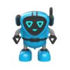 Light Sea Green JJRC R7 Detachable Removable Gyroscopes Top Gyro 3-Modes Wind-up Car Launching Mode RC Robot Toy
