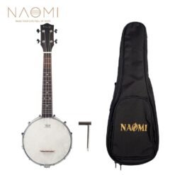 NAOMI NUKB-01 Banjolele Concert Scale Banjo 23" Ukulele With Gig Bag Vintage Color Banjo