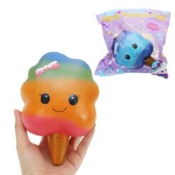 Marshmallow Squishy 18*11cm Slow Rising Rainbow Cotton Candy Original Packaging Stress Gift Toy - Toys Ace