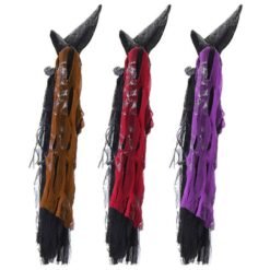 Dark Red Halloween Party Home Decoration Electric Voice Caption Small Hat Horrid Scare Scene Toys Props