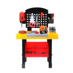 Red Children Simulation Play Workbench Toy Tool Box Drill Maintenance Repair Tool Set Educational Toys for Kids Gift