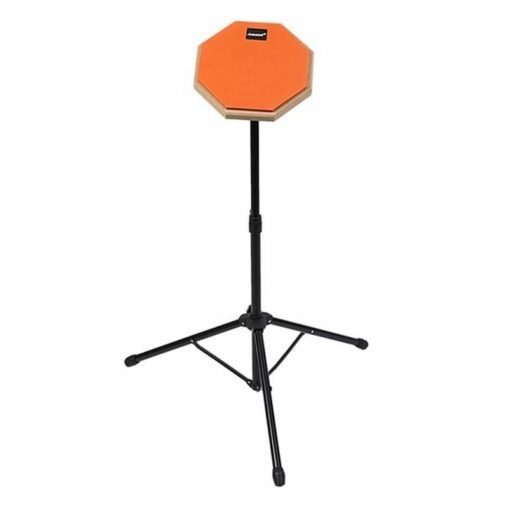 Tomato 8 Inch Rubber Wooden Dumb Drum Pad with Stand Bag for Percussion Instruments