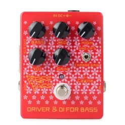Tomato Caline CP-59 Press Pass Red Electric Guitar Effects Pedals with True Bypass Driver and DI Box Classic Tube Amp for Bass Guitars