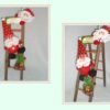 Gray Christmas Party Home Decoration Santa Claus Skiman Ladder Toys For Kids Children Gift