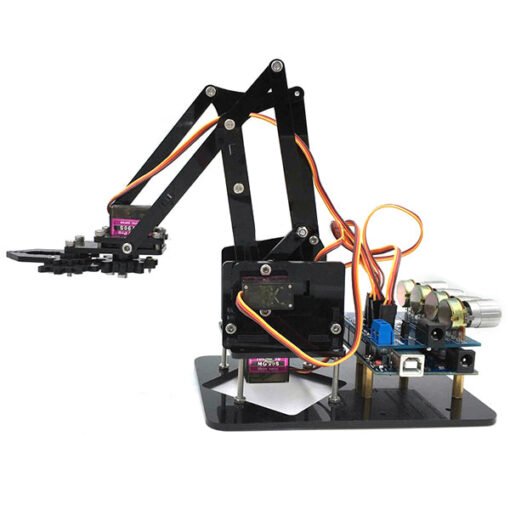 URUAV DIY 4DOF Robot Arm 4 Axis Acrylic Rotating Mechanical Robot Arm With R3 4PCS Servo - Toys Ace