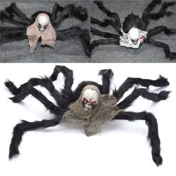 Dim Gray Halloween Party Decoration Skeleton Ghosthead Spider Horrid Scare Scene Toys