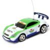 Dark Sea Green Mini Can Remote Radio Control Racing RC Car Vehicles Model LED Light