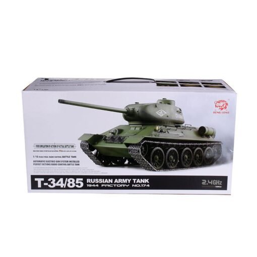 Light Gray Henglong 3909 2.4G 1/16 Metal T34 2.4G RC Tank Car Vehicle Models 6.0 Version