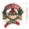 Dark Olive Green Christmas Decoration Toys Father Christmas Snowman Elk Welcome Party