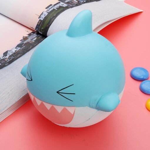 SquishyFun Shark Squishy 15cm Jumbo Licensed Slow Rising Soft With Packaging Collection Gift