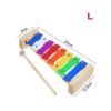 Medium Sea Green 8 Notes Wooden Xylophone Education Musical Toy for Children