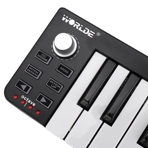 Worlde Easykey 25 Portable Electronic MIDI Keyboard Mini 25 Key USB MIDI Controller