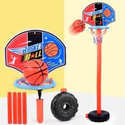 Lemon Chiffon Adjustable Mini Basketball Hoop Stand Outdoor Indoor Sports Games Kids Toy Gifts