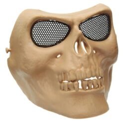 Rosy Brown Halloween Costumes Skull Masks Retro Imitation Metal Terror Masks Half Face