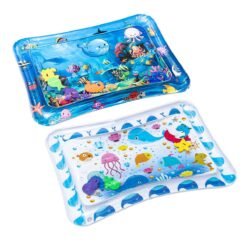 Dodger Blue Inflatable Baby Water Mat Early Education Improve Learning Skill Toys for Kids Gift