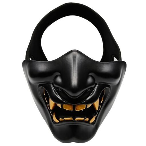 Black Halloween Party Home Decoration Tactics Cosplay Half Face Mask Toys For Kids Children Gift