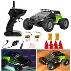 S638 with 2/3 Battery 1/32 2.4G 2WD Mini RC Car Dual Motor Off-Road Vehicles Kids Child Toys LED Light Model