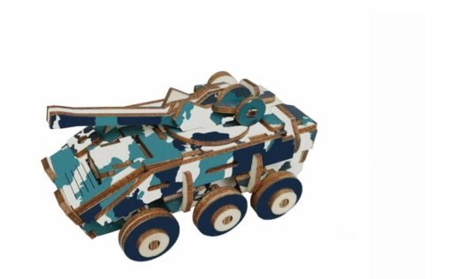 Three Dimensional Wooden Puzzle Children's Educational Toys Of Chariot Series