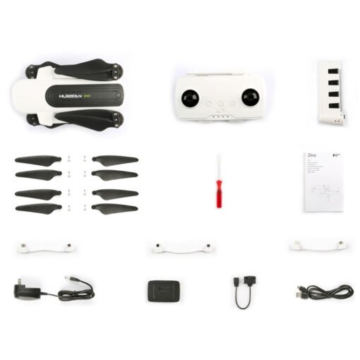 White Smoke Hubsan H117S Zino GPS 5G WiFi 1KM FPV with 4K UHD Camera 3-Axis Gimbal RC Drone Quadcopter RTF