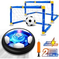 Royal Blue Hover Soccer Ball Set Rechargeable Air Soccer Indoor Outdoor Sports Ball Game for Boy Girl Best Gift Kids Game Toys