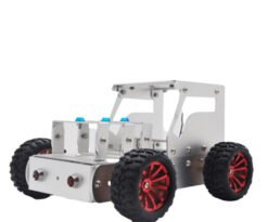 Gray DIY Tractor Aluminous Smart RC Robot Car Chassis Base Kit