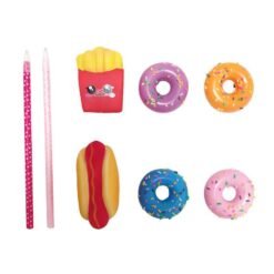 Donut Hot Dog Squishy Slow Rising Rebound Writing Simulation Pen Case With Pen Gift Decor Collection With Packaging - Toys Ace