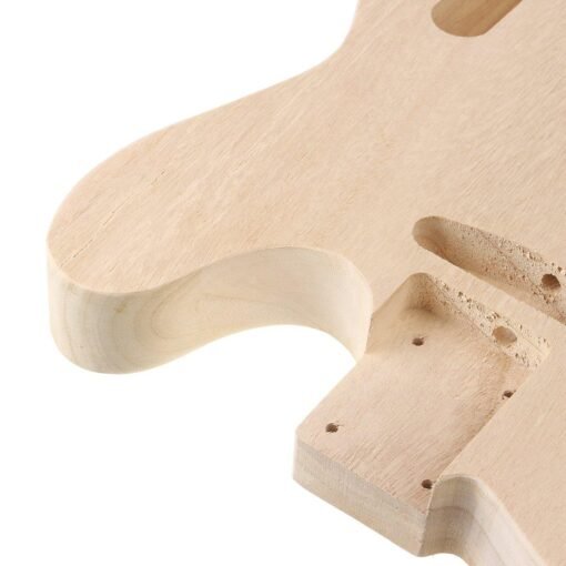 Wheat For TL Style Guitar Unfinished DIY Electric Guitar Barrel Body Polish Maple Wood