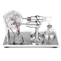 Gray Hot Air Stirling Engine Model Electricity Power Generator Motor Toy Kits Gift