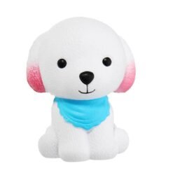 Chameleon Puppy Squishy With Blue Scarf 9cm Slow Rising With Packaging Collection Gift Soft Toy - Toys Ace