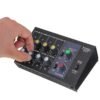 White Mini Portable 8 Channel Audio Mixer Live Studio Audio Mixing Console for KTV/Campus Speech