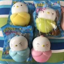 Yummiibear Squishy Sakura Pirate Bird Slow Rising Toy Gift Collection Traditional Toys Wholesale (Pink) - Toys Ace