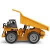 Goldenrod HuiNa Toys 540 1/18 2.4G 6CH Electric Rc Car Dump Truck Alloy Engineering Vehicle