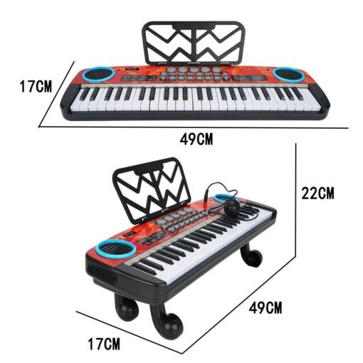 Dark Slate Gray MoFun 4901A 49 Keys Children Electronic Keyboard Multi Mode Piano for Children Educational Toys