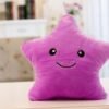 Smile Star LED Flash Light Stuffed Cushion Soft Cotton Plush Throw Pillow Decor Children Valentines Gift Toy - Toys Ace