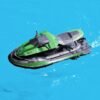 Dark Sea Green JJRC S9 1/14 2.4G Motorcycle Double Motor Two Speed Vehicle RC Boat Remote Control Boat Models Outdoor Toys for Boy Kid Gift