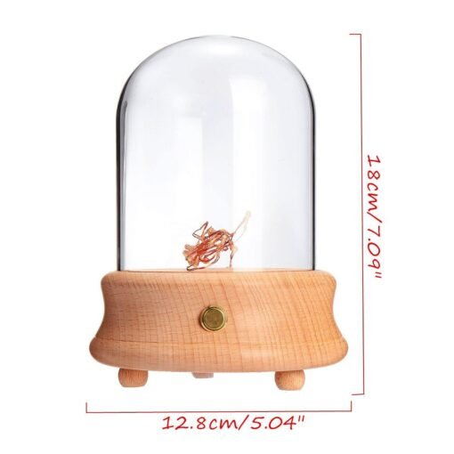 Wooden Table Lamp Music Box Wireless bluetooth Light Decor with Music Player Gift for Kids - Toys Ace