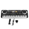 Dark Slate Gray Children Kids Electronic Keyboard Electric Piano 61 Keys Musical Instruments with USB + Microphone